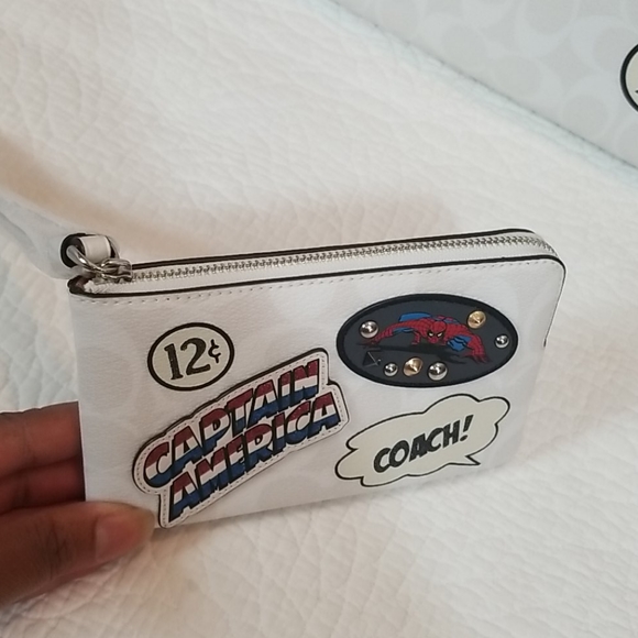 Coach  marvel  patches jes tote bag new with Wallet - Picture 2 of 6